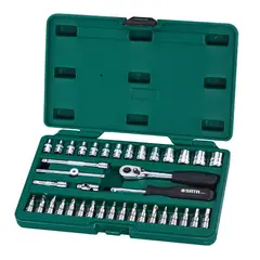 SATA - Juego de Copas 38 Piezas con Punta 1/4 Pulgadas mm