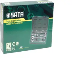 SATA - Set De Copas Cuadrante 1/2 Pulgada 17 Piezas mm