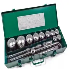 SATA - Juego de Copas 15 Piezas 3/4 Pulgadas 12 Puntas 1 a 2 Pulgadas