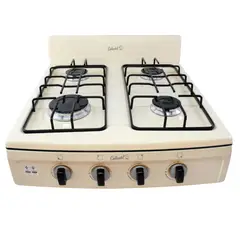 CONTINENTAL - Estufa de Sobremesa 4 Puestos Aluminio Gas Propano Beige 4329