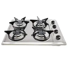 CONTINENTAL - Estufa Empotrable 4 Puestos Acero Inoxidable Gas Propano 5586