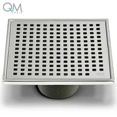 QM DRAIN - Rejilla Piso Central Mira 15x15cm Satinado