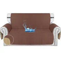 KARYTEX - Protector de Sofá para Mascotas Doble Faz Chocolate - Camel 2 Puestos