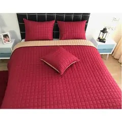 KARYTEX - Quilt Doble Faz Vinotinto - Camel Doble