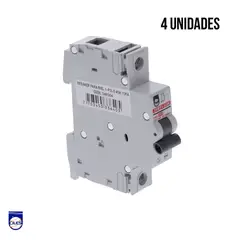 GENERICO - Breaker Para Riel 1-Polo 20A-10Ka Setx4