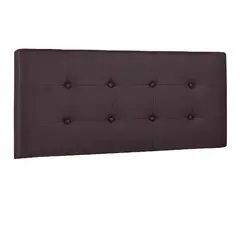 BANZAY - Cabecero Tapizado para Cama Sencilla 100X60Cm Cuadros Marrón