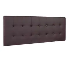 BANZAY - Cabecero Tapizado para Cama Queen 160X60Cm Cuadros Marrón