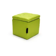 BANZAY - Puff Baúl 40x40x40cm Negro