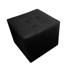 BANZAY - Puff Individual 40X40X40Cm Negro