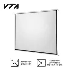 VTA PLUS - Telón Manual Para Proyección 70' 178 Cm