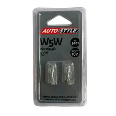 AUTOSTYLE - Bombillo Cocuyo W5w 5w X2luz Amarilla
