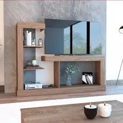 RTA DESIGN - Rack para Tv Minotti 133.5X41.5X180 Miel/Blanco