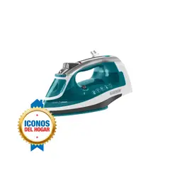 BLACK+DECKER - Plancha de vapor Black + Decker SmartSteam con suela cerámica y cable retráctil ICR1924
