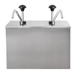 FULLER - Dispensador de Salsas 2 Tanques Acero Inoxidable