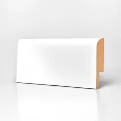 HOLZTEK - Guardaescoba Moldura Mate 7 X 1.2 X 240cm Blanco Set X 5 Unidades FNG