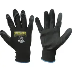 STEELPRO - Paquete X 12 Unidades Guante Multiflex Poli Nitrilo Sandy L
