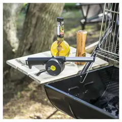 MR BEEF - Soplador Manual Para Asador 26x5 Cm Negro