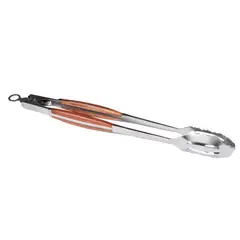 MR BEEF - Pinzas Largas Para Asado Acero Inoxidable/Madera 50 Cm