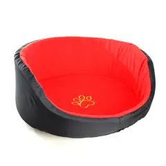 INTERPET - Cama Para Mascota Polar 45x38x17cm Pequeña Negro
