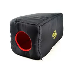 INTERPET - Cubo Térmico de Tela Para Gatos 25x25x50 cm Negro