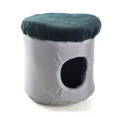 INTERPET - Cueva Térmica Det Ela Para Mascotas Pequeña 31X31X37Cm Negro