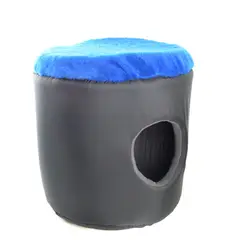 INTERPET - Cueva Térmica De Tela Para Mascotas Mediana 40x40x43cm Azul