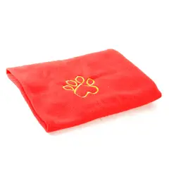 INTERPET - Cobija Polar Para Mascotas 1% Térmica Pequeña 6X4Cm Rojo