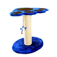INTERPET - Torre Rascador Para Gato + Cama 62x50x40cm Azul