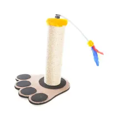 INTERPET - Rascador Para Gatos Recrea 36x35x40cm Pequeño Amarillo