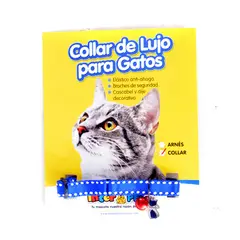 INTERPET - Collar Para Gato + Cascabel Azul