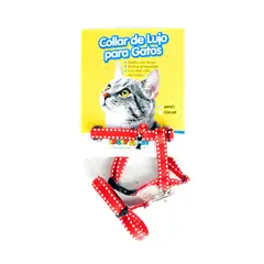 INTERPET - Arnés Para Gato con Cascabel Rojo