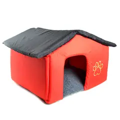 INTERPET - Casa Para Perros Desarmable 70X50X46Cm Grande Rojo