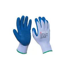 KIM - Guantes de seguridad ISSA Látex Corrugado Talla 8/M
