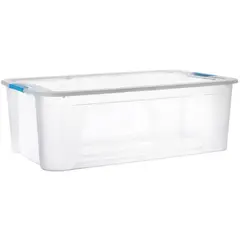 JUST HOME COLLECTION - Caja Organizadora Ultraforte 42x17x60 cm 30 litros Transparente