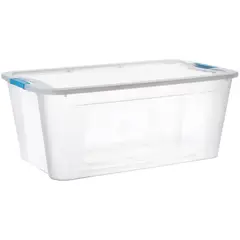 JUST HOME COLLECTION - Caja Organizadora Ultraforte 46x23x60 cm 46 Lt Transparente