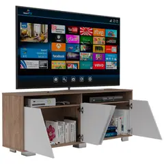 RTA DESIGN - Rack para TV Fraktal 61x155x39cm Miel/Blanco