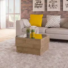 BERTOLINI - Mesa de Centro Parati 60x60x35cm Blanco