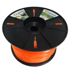 DURESPO - Nylon Cuadrado Para Guadaña Diámetro 2.7 Mm 2 Kg Naranja