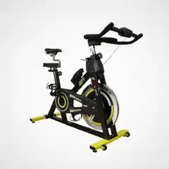 PROFIT - Bicicleta Spinning BM 3.2 Onix Con Monitor Capacidad 100 Kg Color Gris/Negro