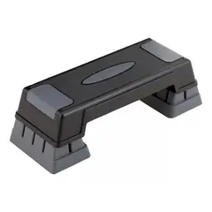 PROFIT - Banco Step Para Aeróbicos 2 Niveles Capacidad 85 Kg Color Gris