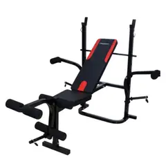 PROFIT - Banco Para Mancuernas Multifuncional Capacidad 120 Kg Color Negro
