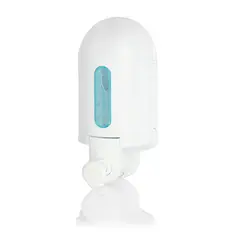 GENERICO - Dispensador De Crema Dental Soporta 2 Cepillos Blanco De 19x10 Cm