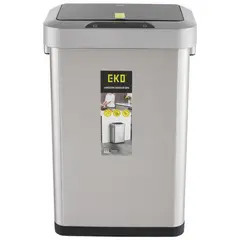 EKO - Caneca Aluminio Con sensor 45L Plateado Con Tapa