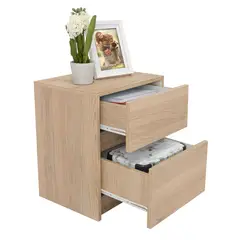 RTA DESIGN - Mesa de Noche Trivor 47.2x40x32.3cm Rovere