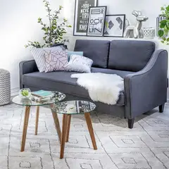 JUST HOME COLLECTION - Set de 3 Mesas Auxiliares Radius Natural