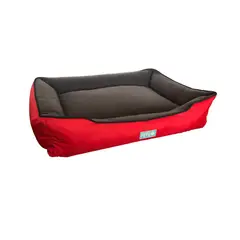 SOFISTIPETS - Cama Para Perro Doble Faz 92x67x20cm Grande Rojo Sofistipet