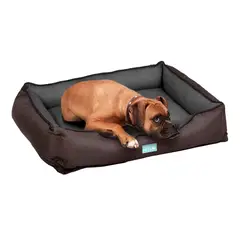 SOFISTIPETS - Cama Para Perro Doble Faz 92x67x20cm Grande Café Sofistipet