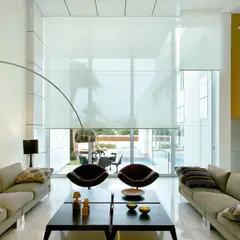 FLEXALUM - Enrollable Solar Screen 5 Blanco A La Medida Ancho Entre 130.5-140 Cm Alto Entre 135.5-150 Cm