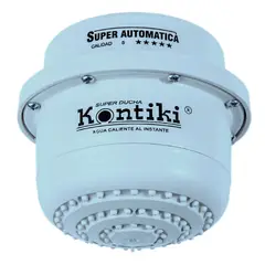 KONTIKI - Ducha Eléctrica Súper Automática 120Voltios Blanco Azul