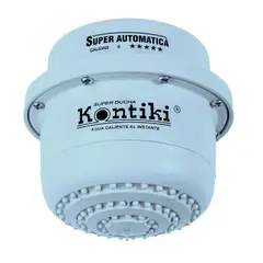 KONTIKI - Ducha Eléctrica Súper Automática 220Voltios Blanco Azul